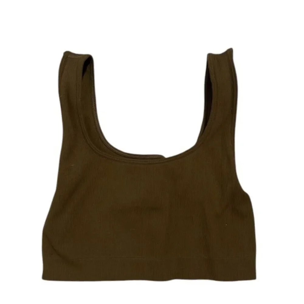 SET ACTIVE‎ x REVOLVE Ribbed Sports Bra Athletic Workout Yoga Fitness Top Size S